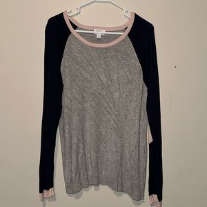 Gray/Navy/Pink Sweater